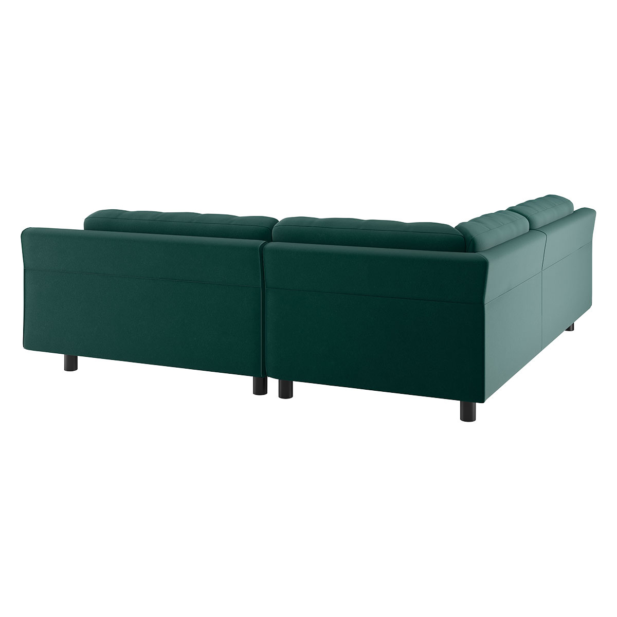 Hendricks Emerald Green Velvet Small Right-Hand Corner Sofa, Green – image 6