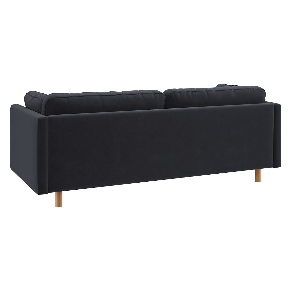 Mori Charcoal Grey Velvet 3 Seater Sofa, Charcoal – image 5