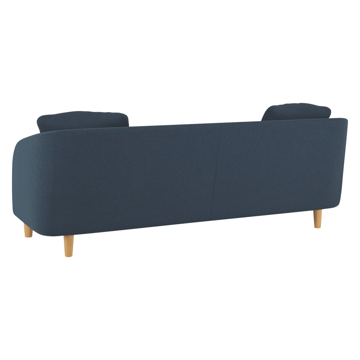 Colby Navy Blue Wool Herringbone 3 Seater Sofa, Navy – image 5