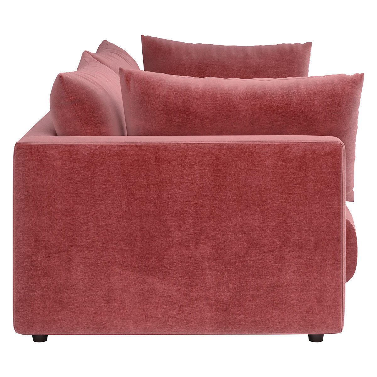 Clemence Rose Velvet 3 Seat Sofa, Dusty Rose – image 3