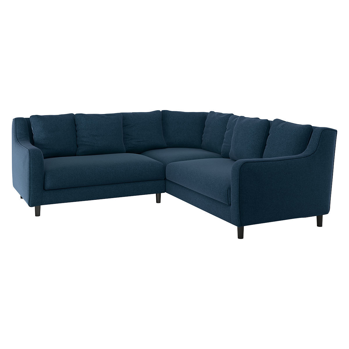 Swift Navy Blue Tweed Wool Reversible Corner Sofa, Navy – image 3