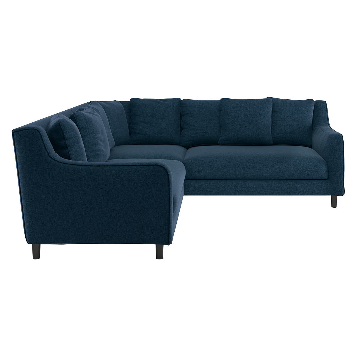 Swift Navy Blue Tweed Wool Reversible Corner Sofa, Navy – image 4