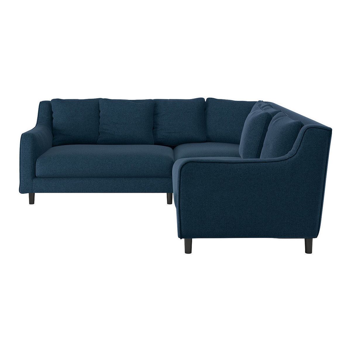 Swift Navy Blue Tweed Wool Reversible Corner Sofa, Navy – image 1