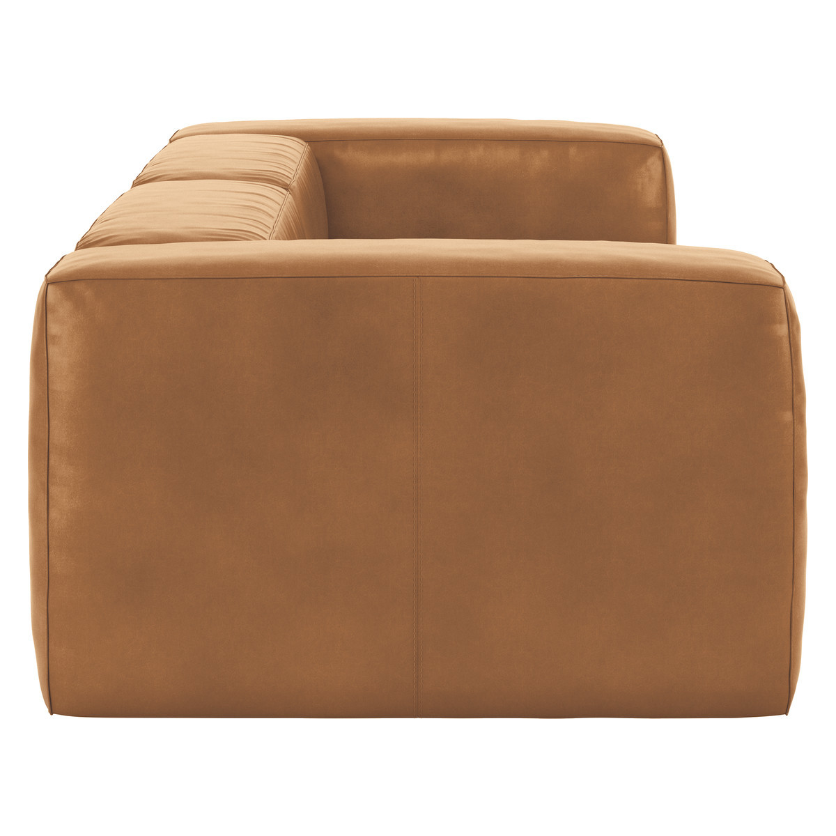 Opollo Mid Tan Leather 4 Seater Sofa, Mid Tan – image 4