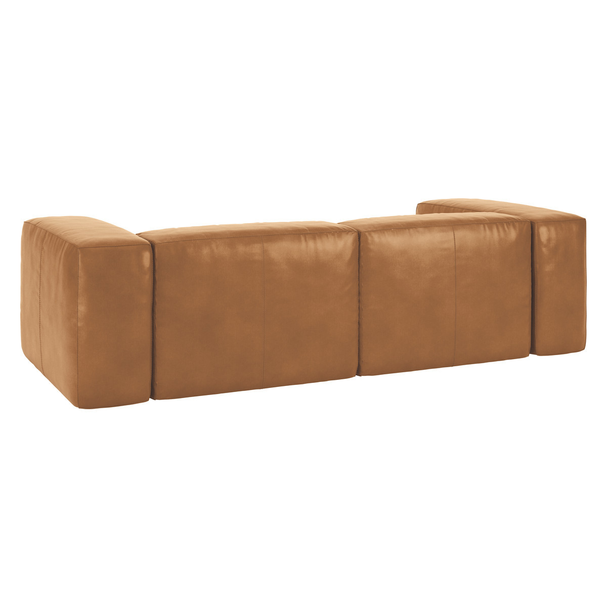 Opollo Mid Tan Leather 4 Seater Sofa, Mid Tan – image 5