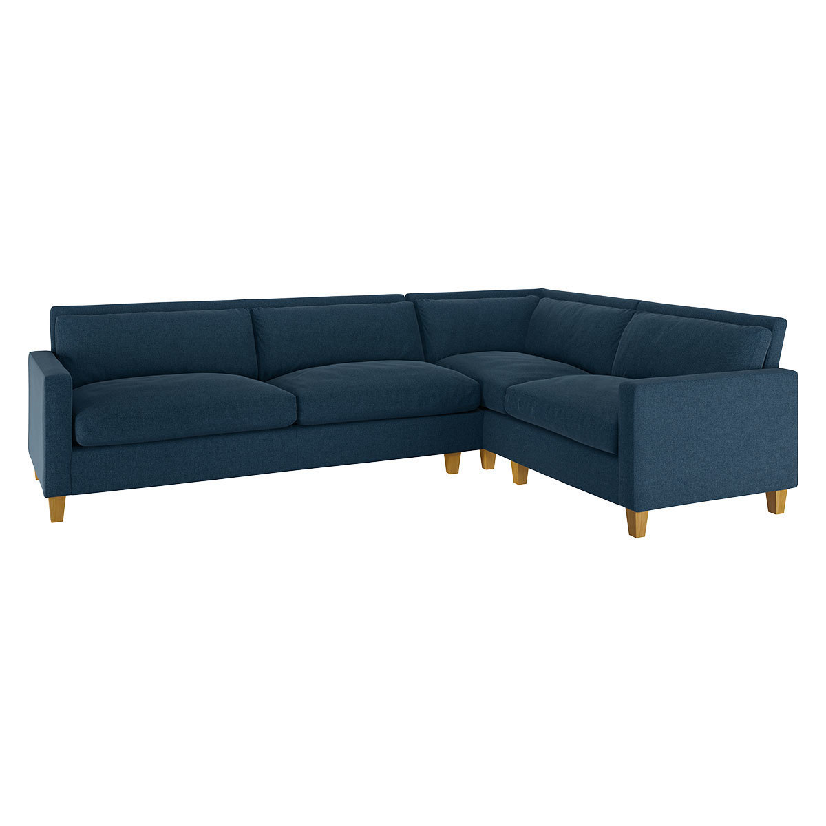Chester Navy Blue Tweed Wool Mix Left-Arm Corner Sofa, Navy – image 4