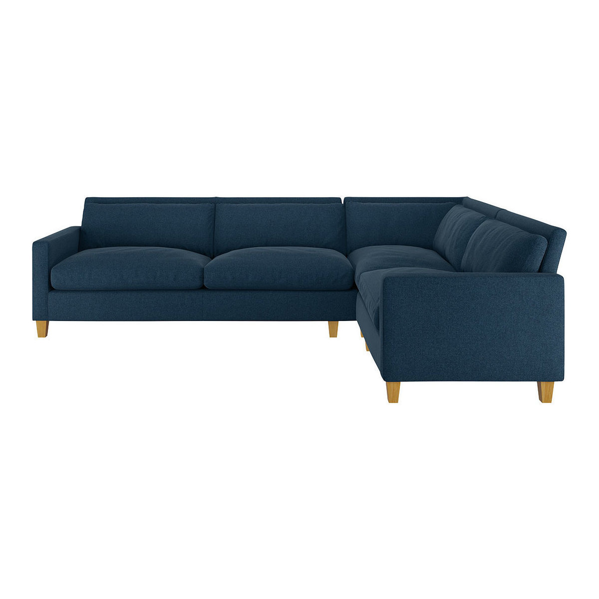 Chester Navy Blue Tweed Wool Mix Left-Arm Corner Sofa, Navy – image 1