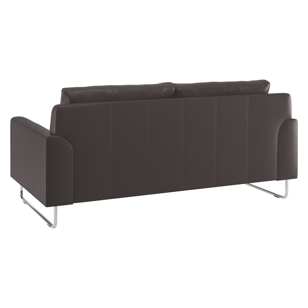 Lyle Brown Leather 2 Seater Sofa, Brown – image 4