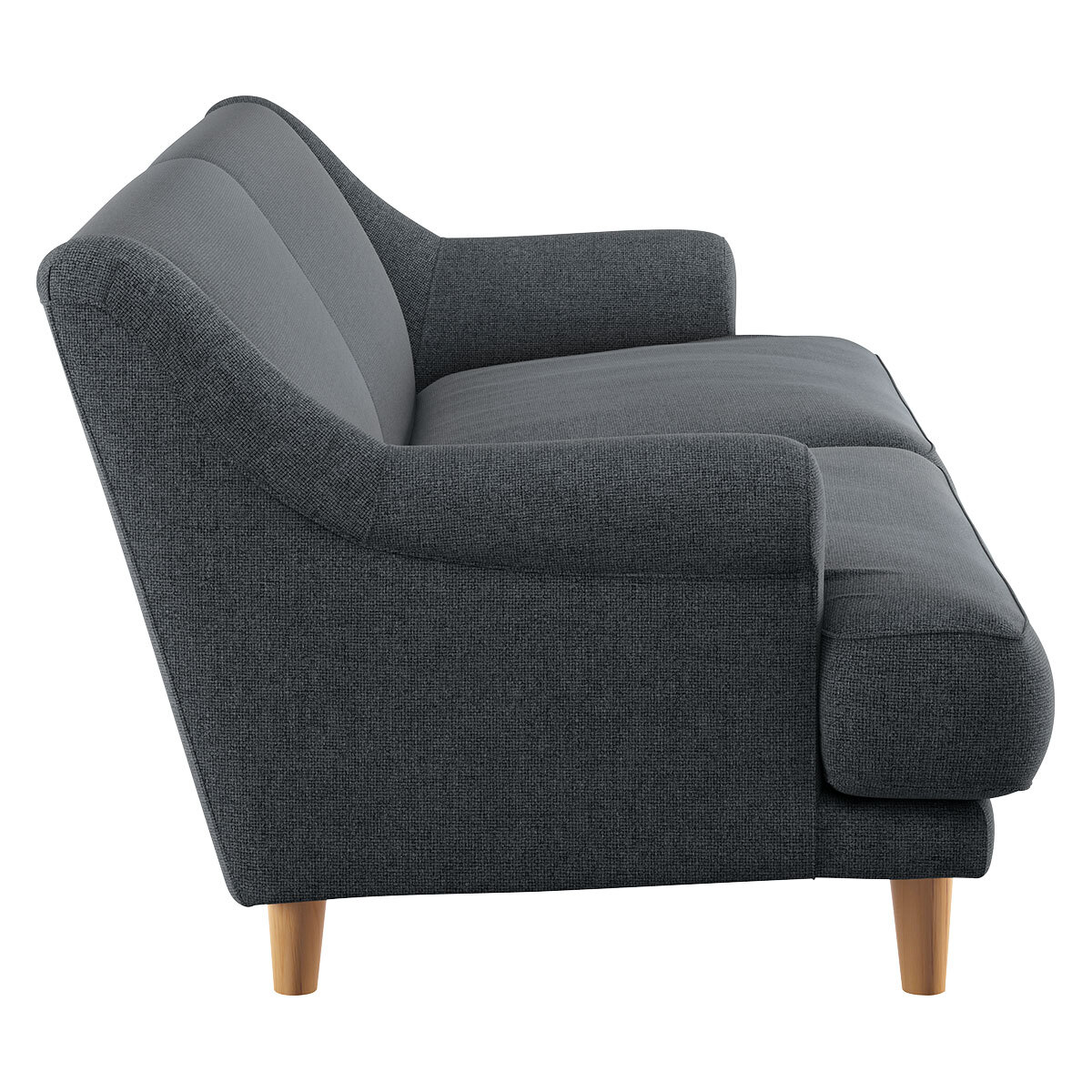Townsend Grey Textured FaBric 3 Seater Sofa, Grey – image 3