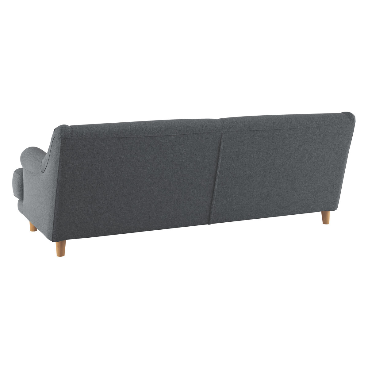 Townsend Grey Textured FaBric 3 Seater Sofa, Grey – image 5