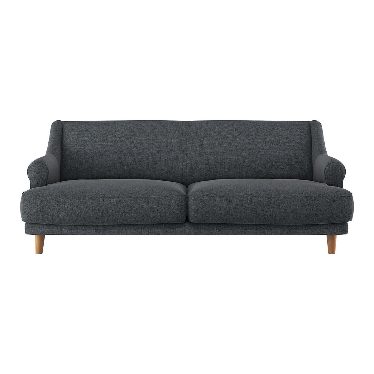 Townsend Grey Textured FaBric 3 Seater Sofa, Grey – image 1
