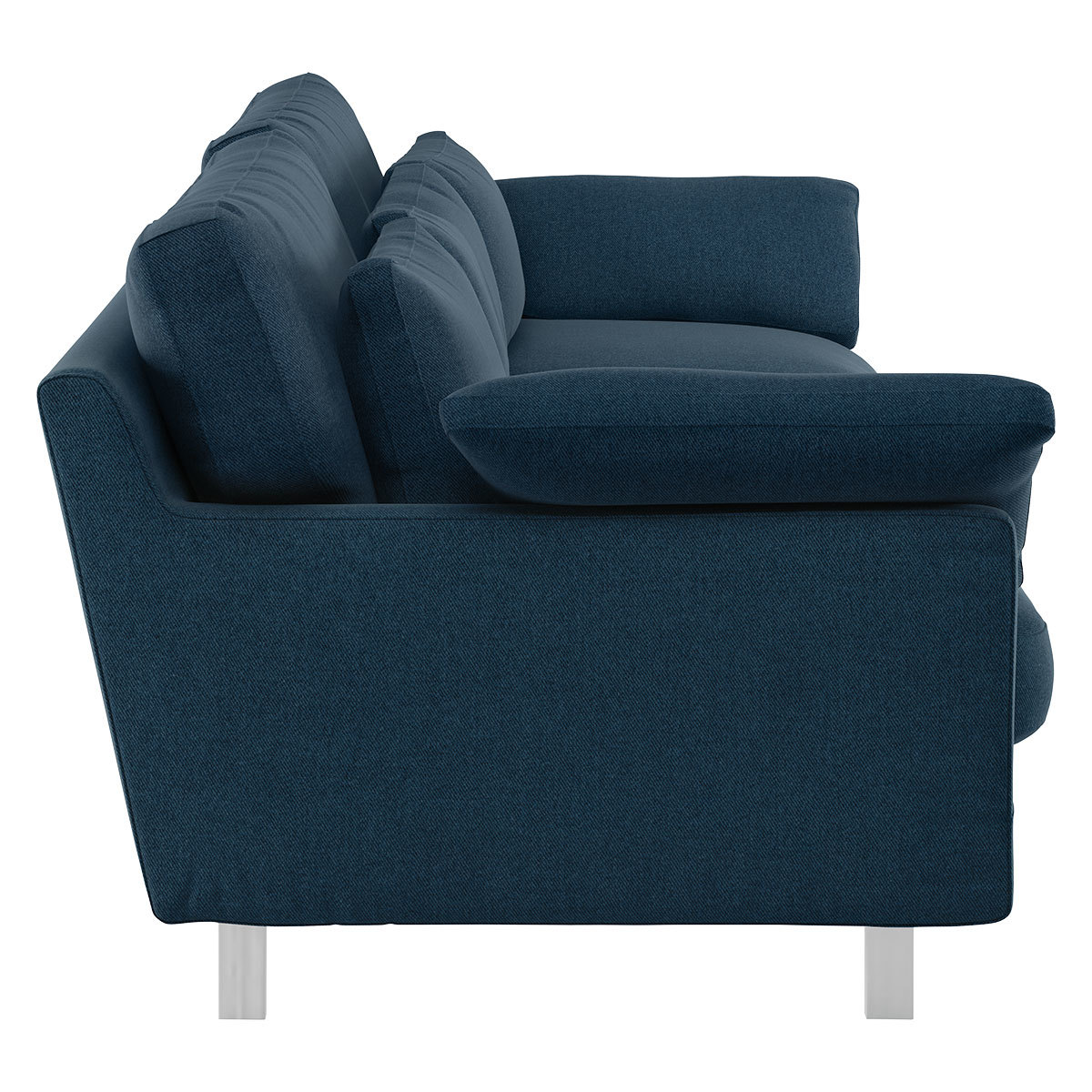 Cuscino Navy Blue Tweed Wool Mix 3 Seater Sofa, Navy – image 4