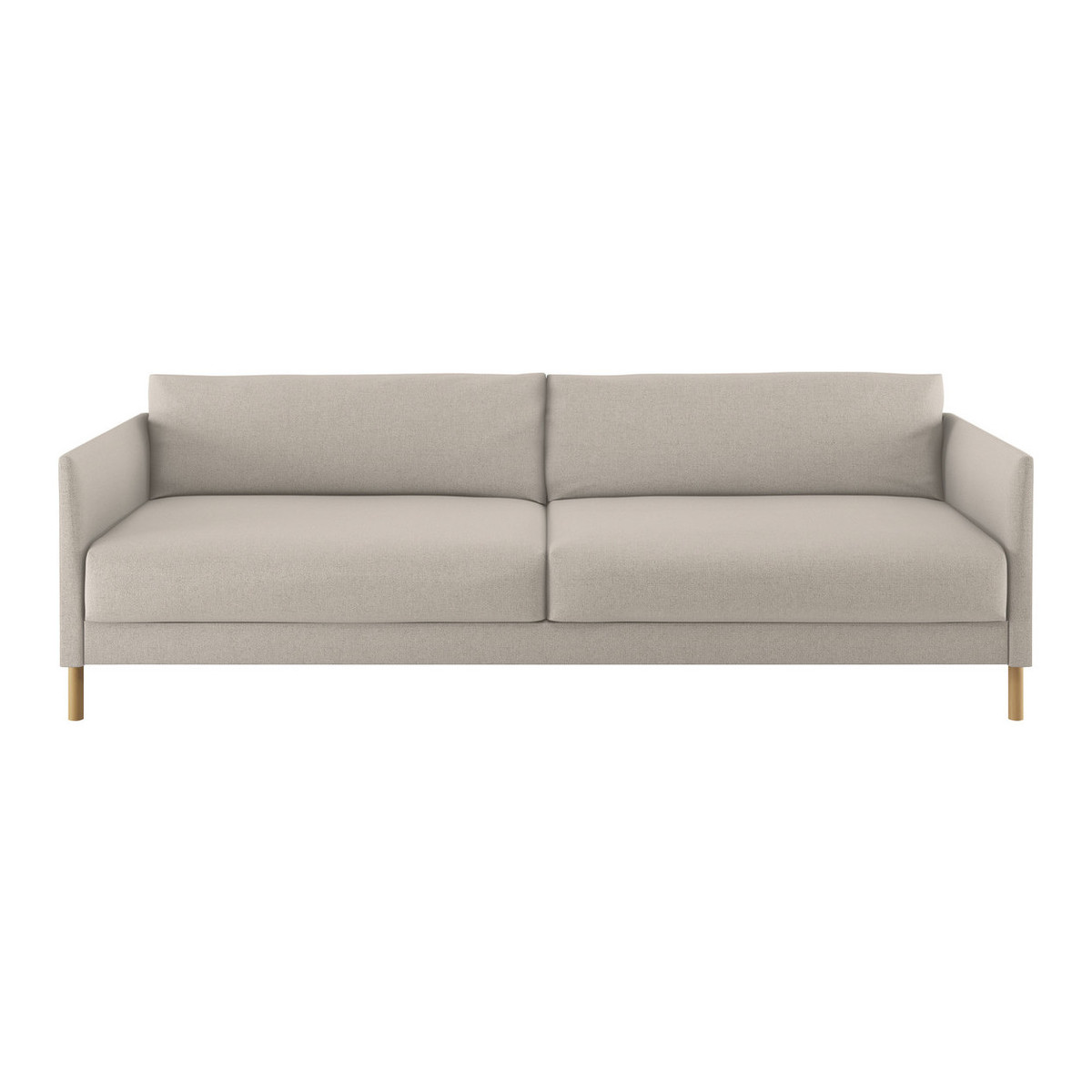Hyde Natural Textured Woven FaBric 3 Seater Sofa Bed, Natural – image 1
