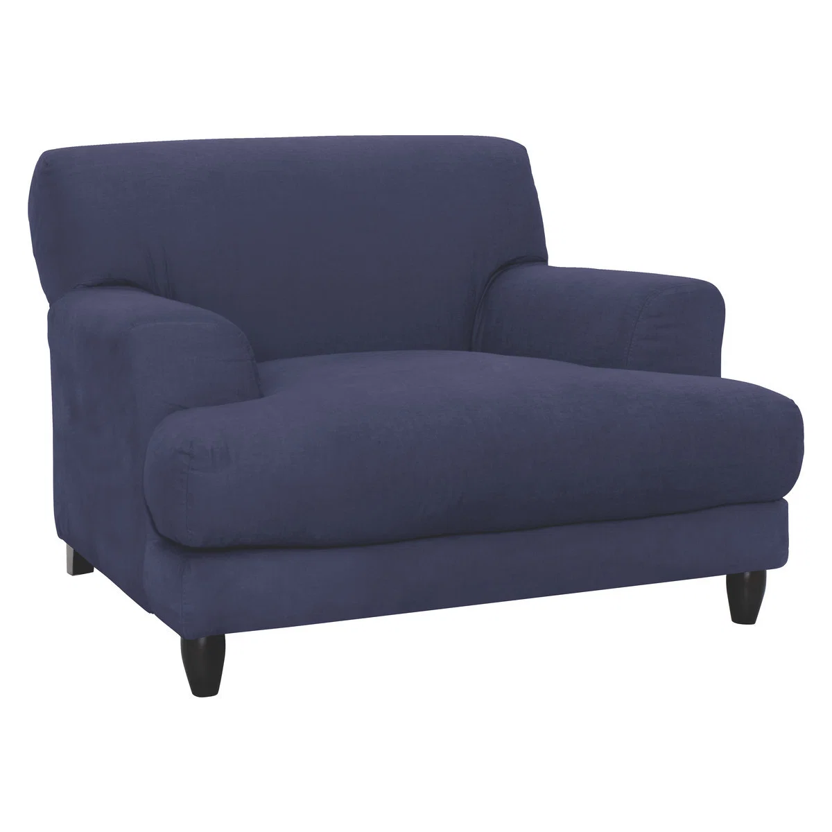 Askem Blue Brushed Cotton Compact Sofa, Blue – image 3