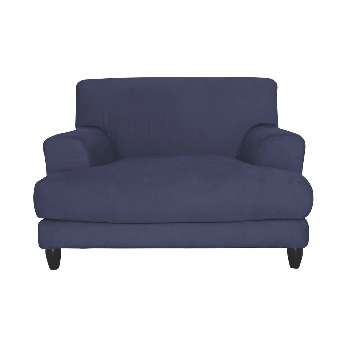 Askem Blue Brushed Cotton Compact Sofa, Blue – image 1