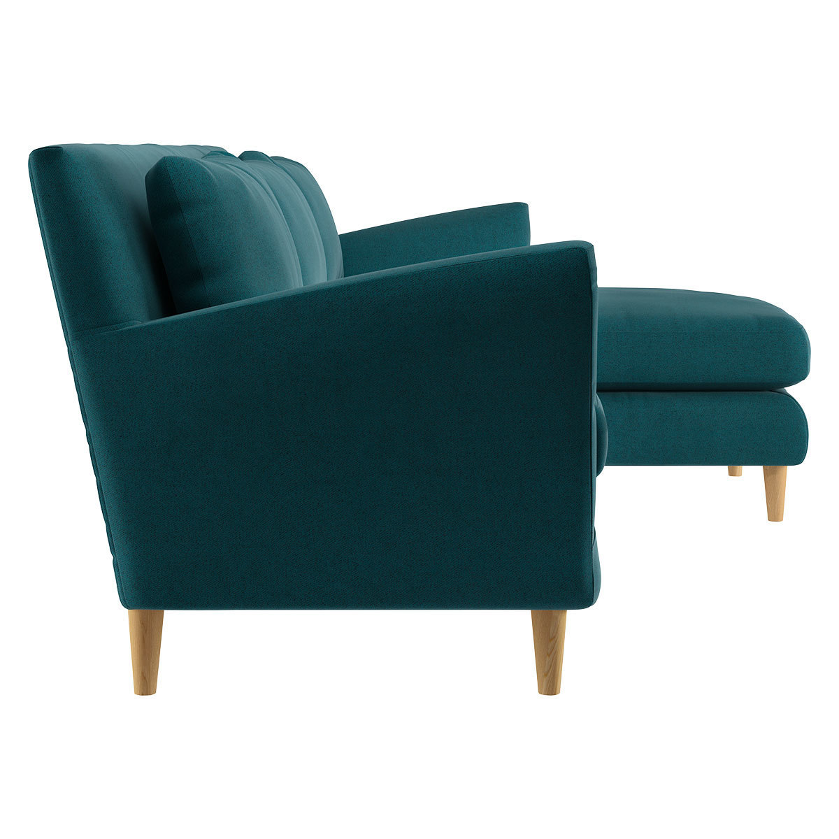 Keele Teal Green Wool Right -Arm Chaise Sofa, Green – image 4
