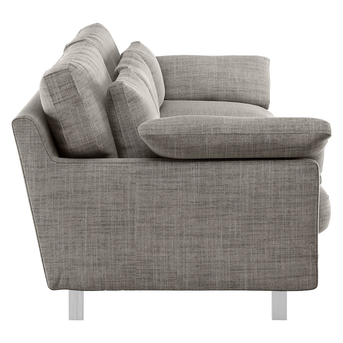 Cuscino Black And White Italian Woven FaBric 3 Seater Sofa, Black And White – image 4