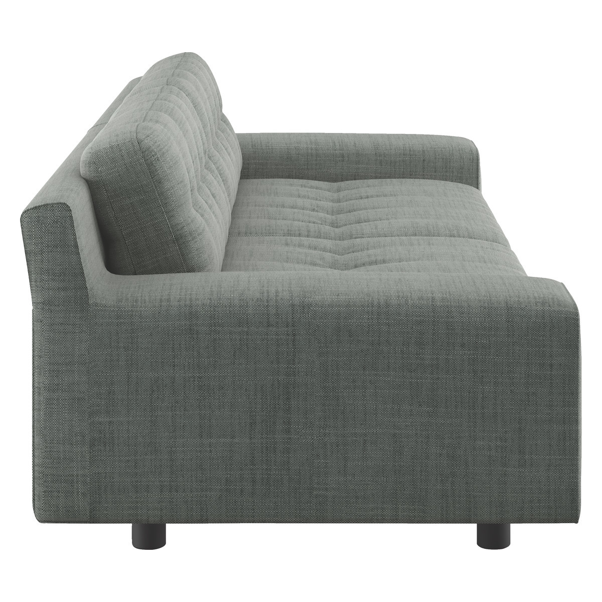 Hendricks Grey Italian Woven 4 Seater Sofa, Grey – image 4