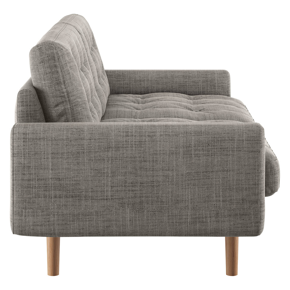 Fenner Black And White Italian Woven FaBric 2 Seater Sofa, Black And White – image 4