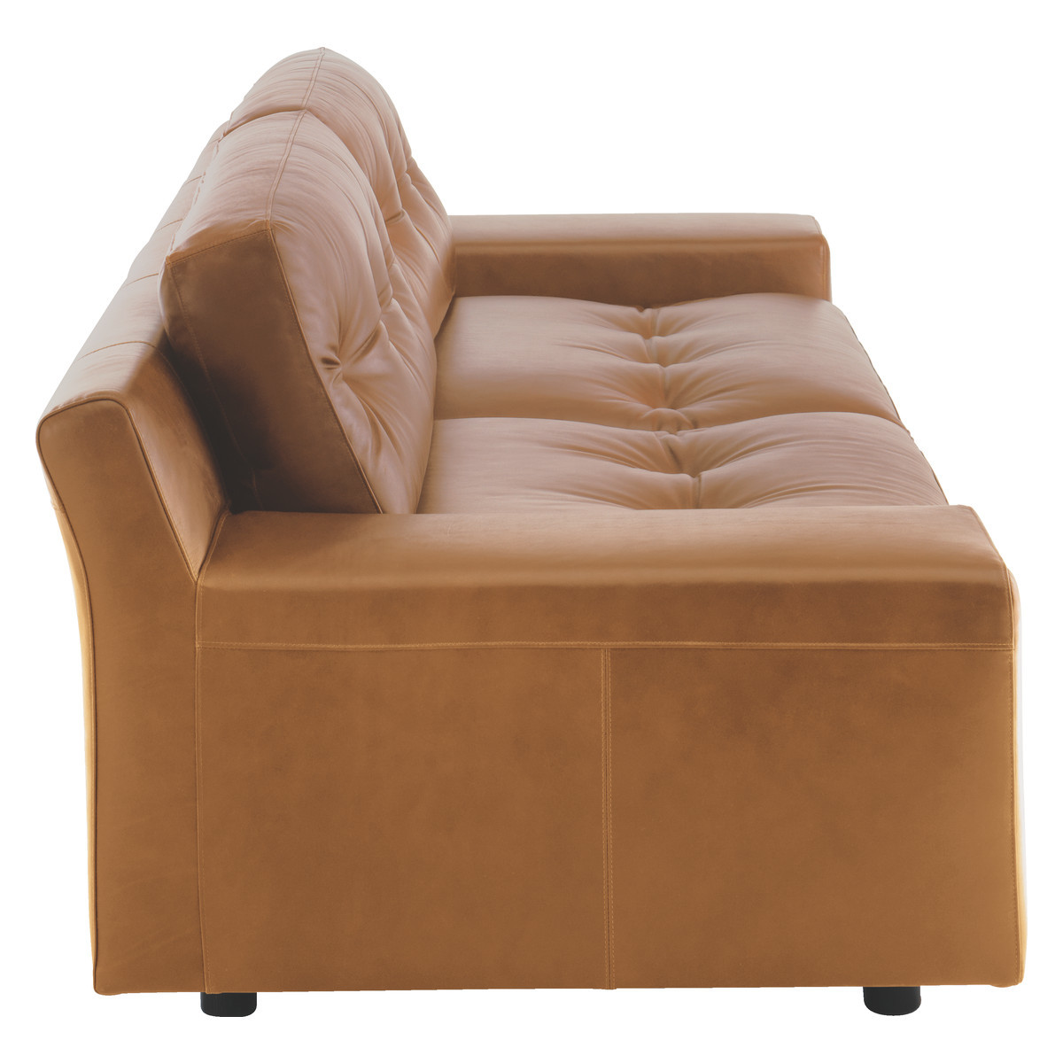 Hendricks Mid Tan Leather 4 Seater Sofa, Mid Tan – image 4