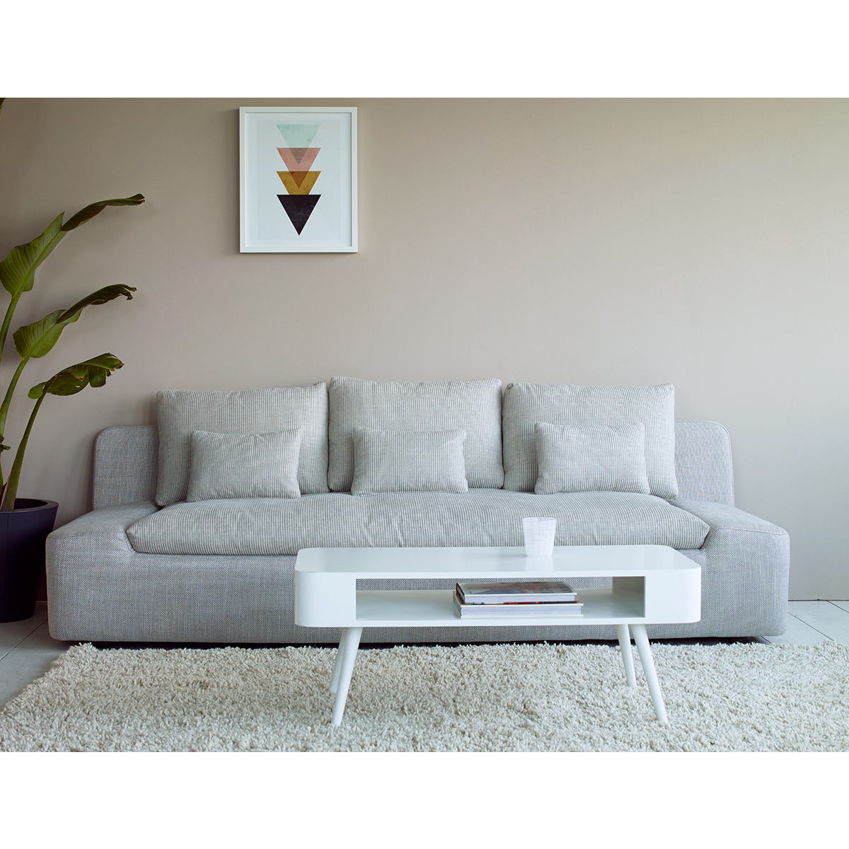 Kasha Natural FaBric 3 Seater Sofa, Natural – image 6
