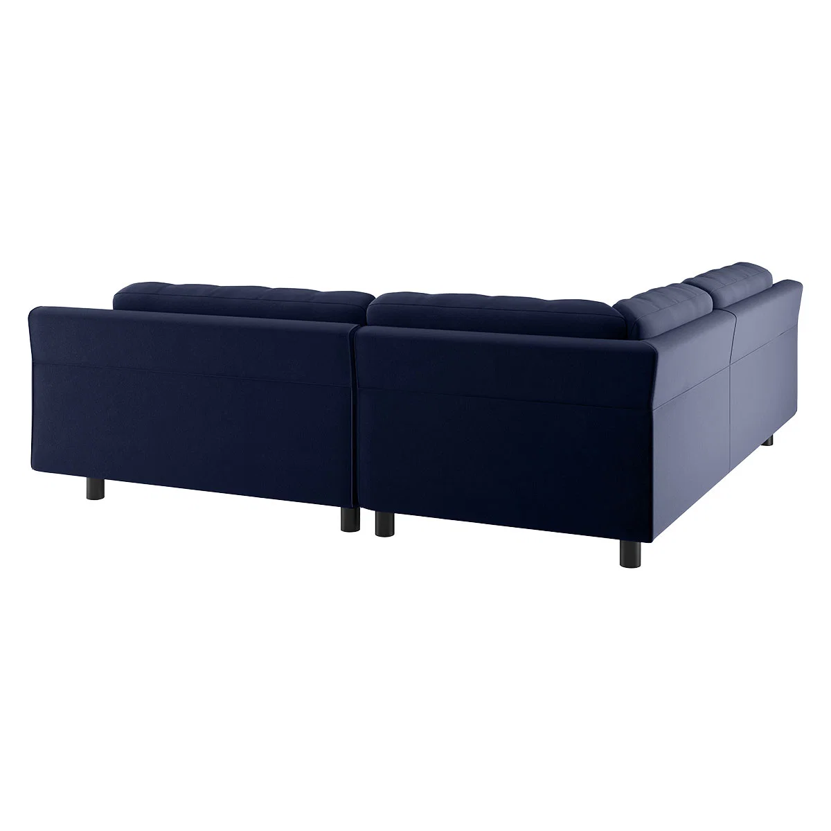 Hendricks Dark Blue Velvet FaBric Small Right-Hand Corner Sofa, Navy – image 6