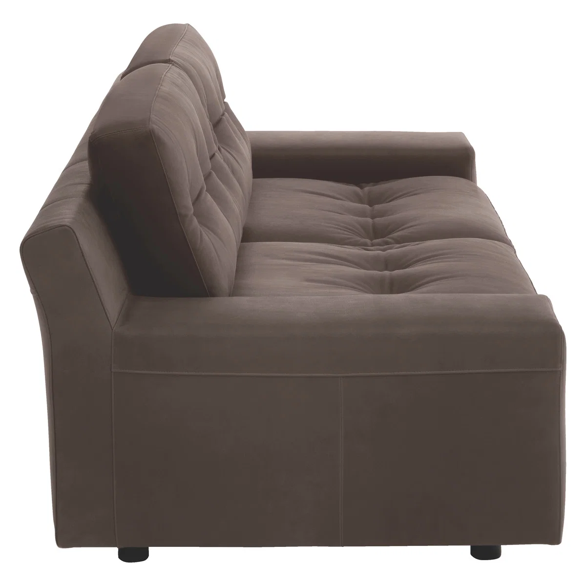 Hendricks Dark Brown Luxury Leather 4 Seater Sofa, Brown – image 4