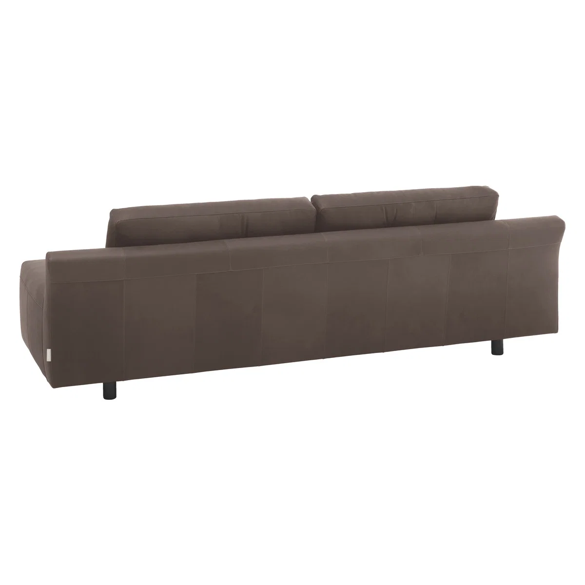 Hendricks Dark Brown Luxury Leather 4 Seater Sofa, Brown – image 5