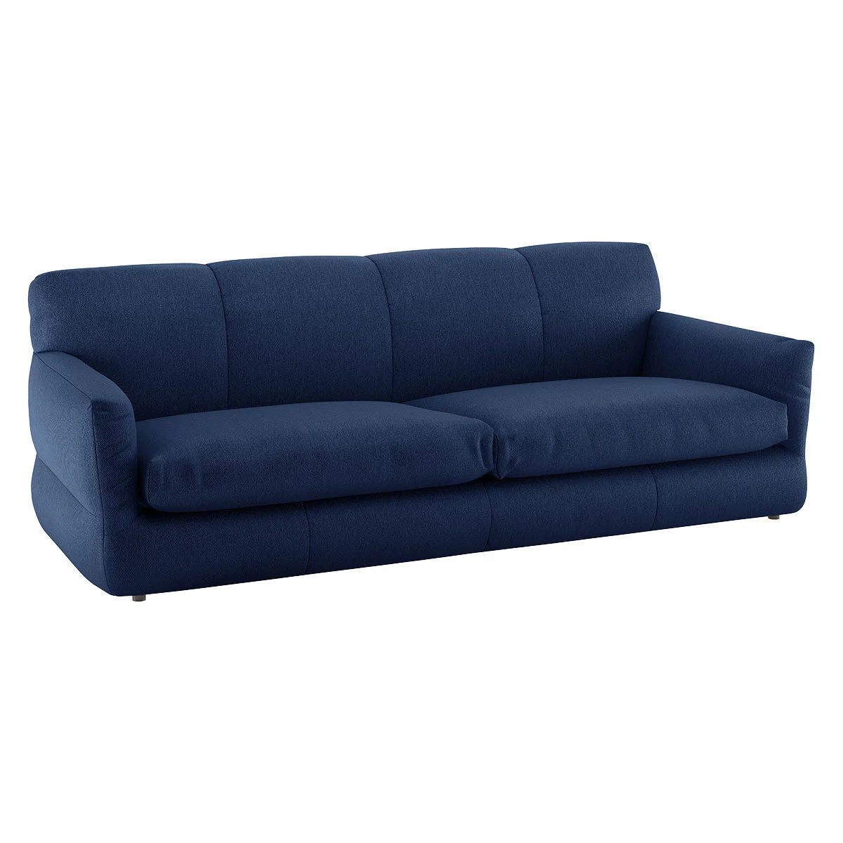 Newington Blue FaBric 3 Seater Sofabed, Blue – image 3