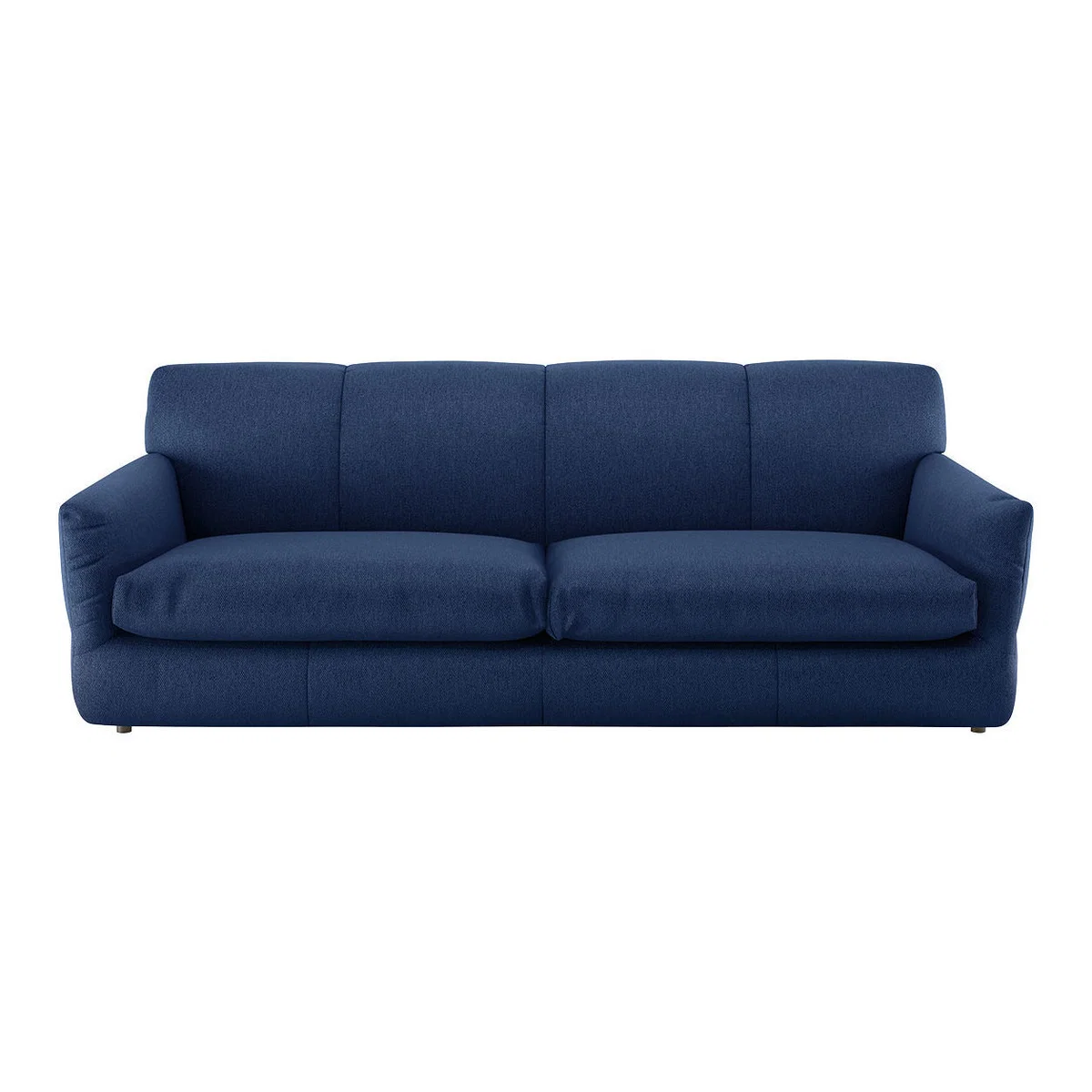 Newington Blue FaBric 3 Seater Sofabed, Blue – image 1