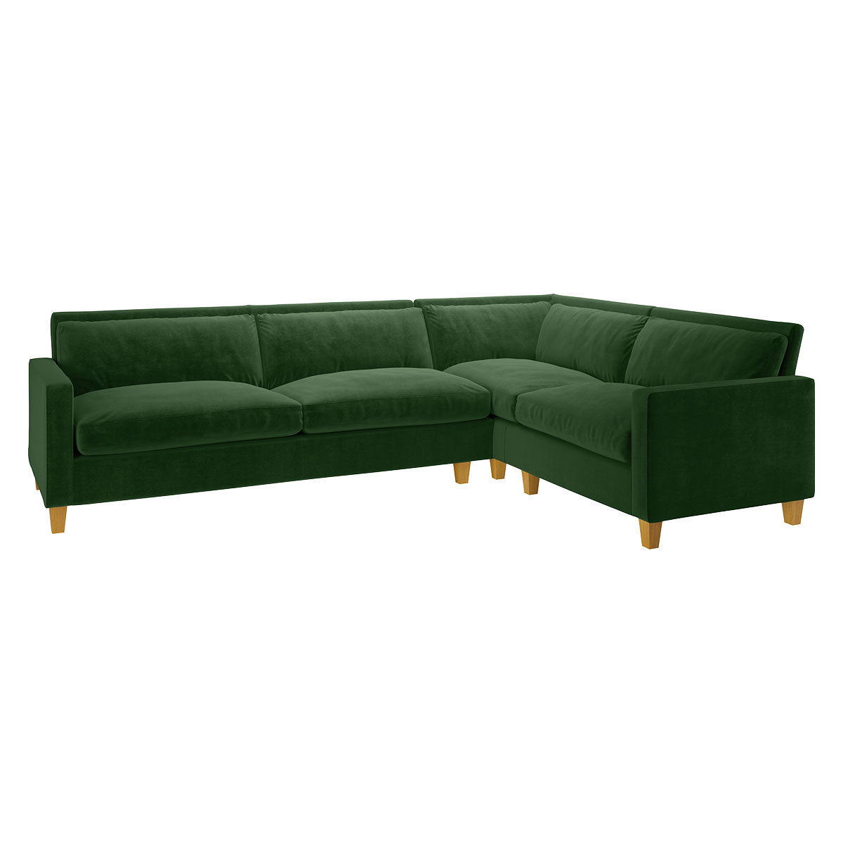 Chester Moss Green Left-Hand 4 Seater Corner Sofa, Moss Green – image 3