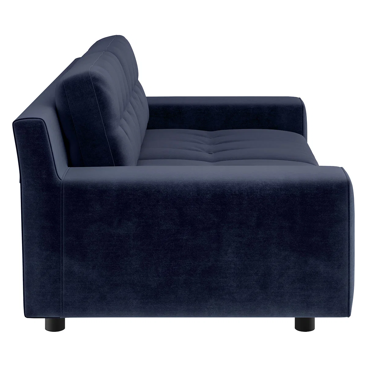 Hendricks Navy Blue Velvet 2 Seat Sofa, Navy – image 3