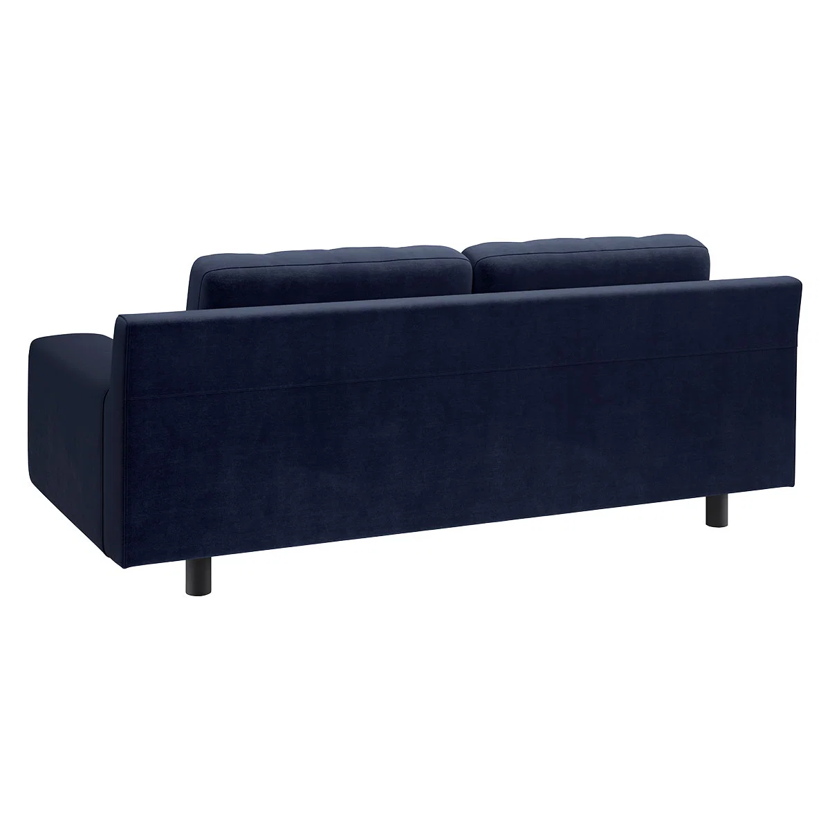 Hendricks Navy Blue Velvet 2 Seat Sofa, Navy – image 4