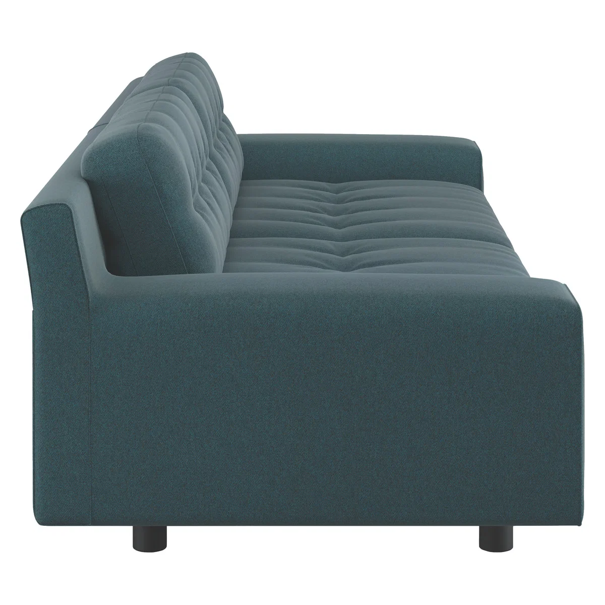 Hendricks Teal Green Tweed Wool Mix 4 Seater Sofa, Green – image 4