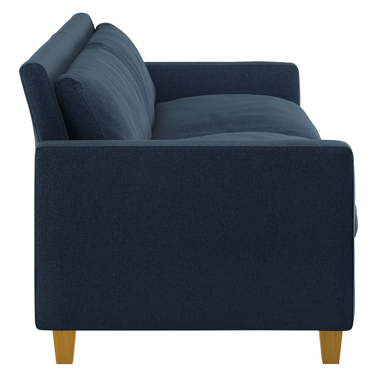 Chester Navy Blue Herringbone Wool Mix 3 Seater Sofa, Navy – image 3