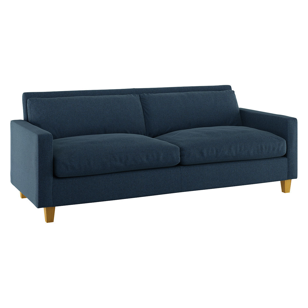 Chester Navy Blue Herringbone Wool Mix 3 Seater Sofa, Navy – image 4