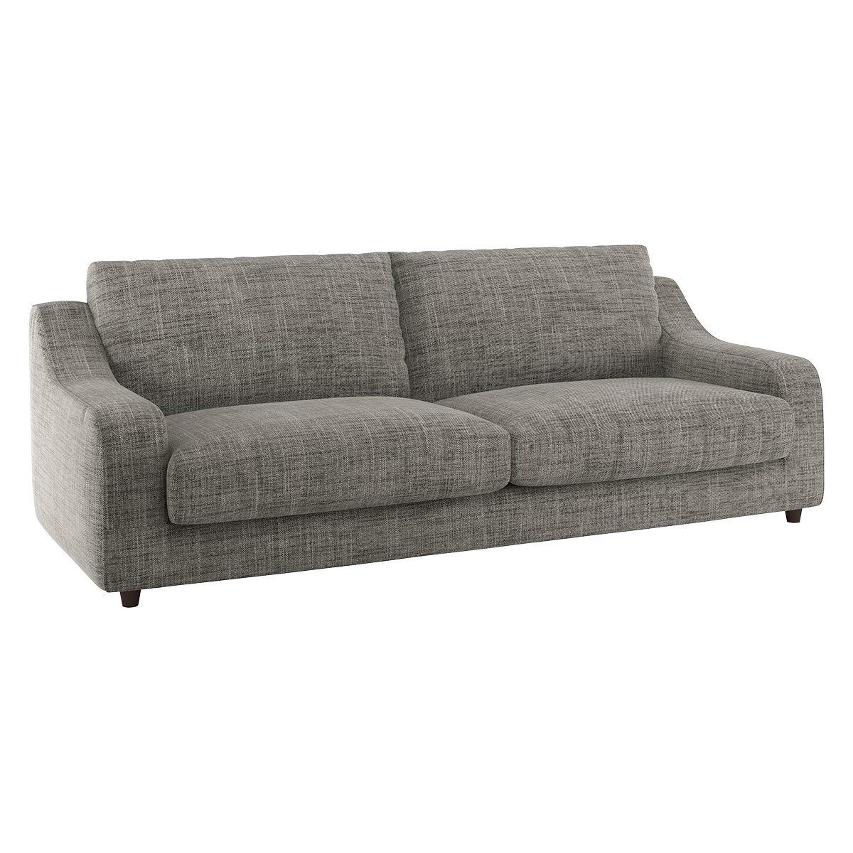 Slope Black And White Italian Woven 3 Seat Sofa, Black And White – image 3