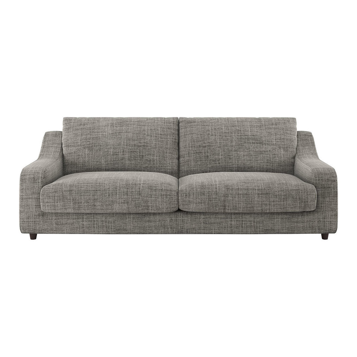 Slope Black And White Italian Woven 3 Seat Sofa, Black And White – image 1