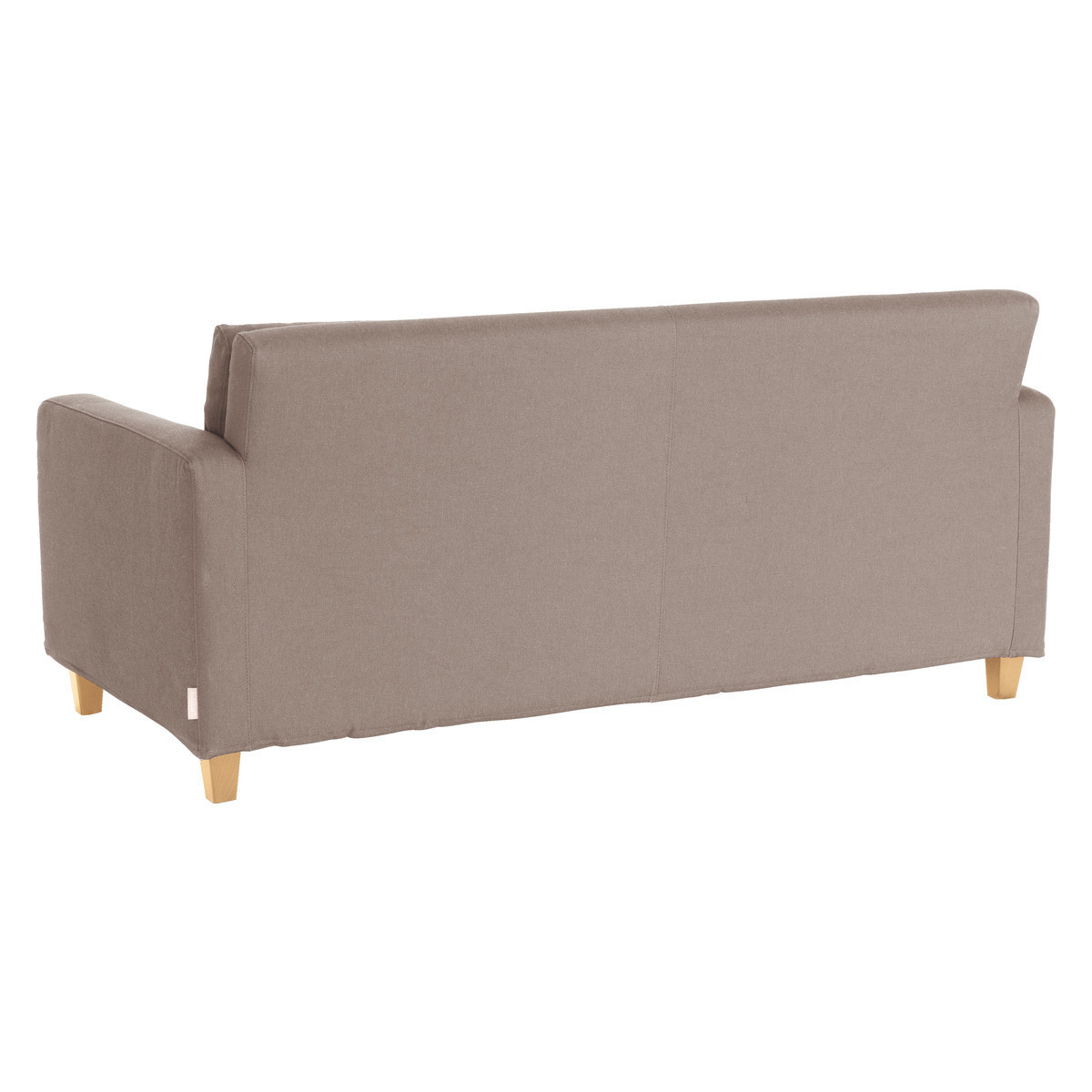 Chester Natural FaBric 2 Seater Sofa, Oak Feet, Natural – image 5