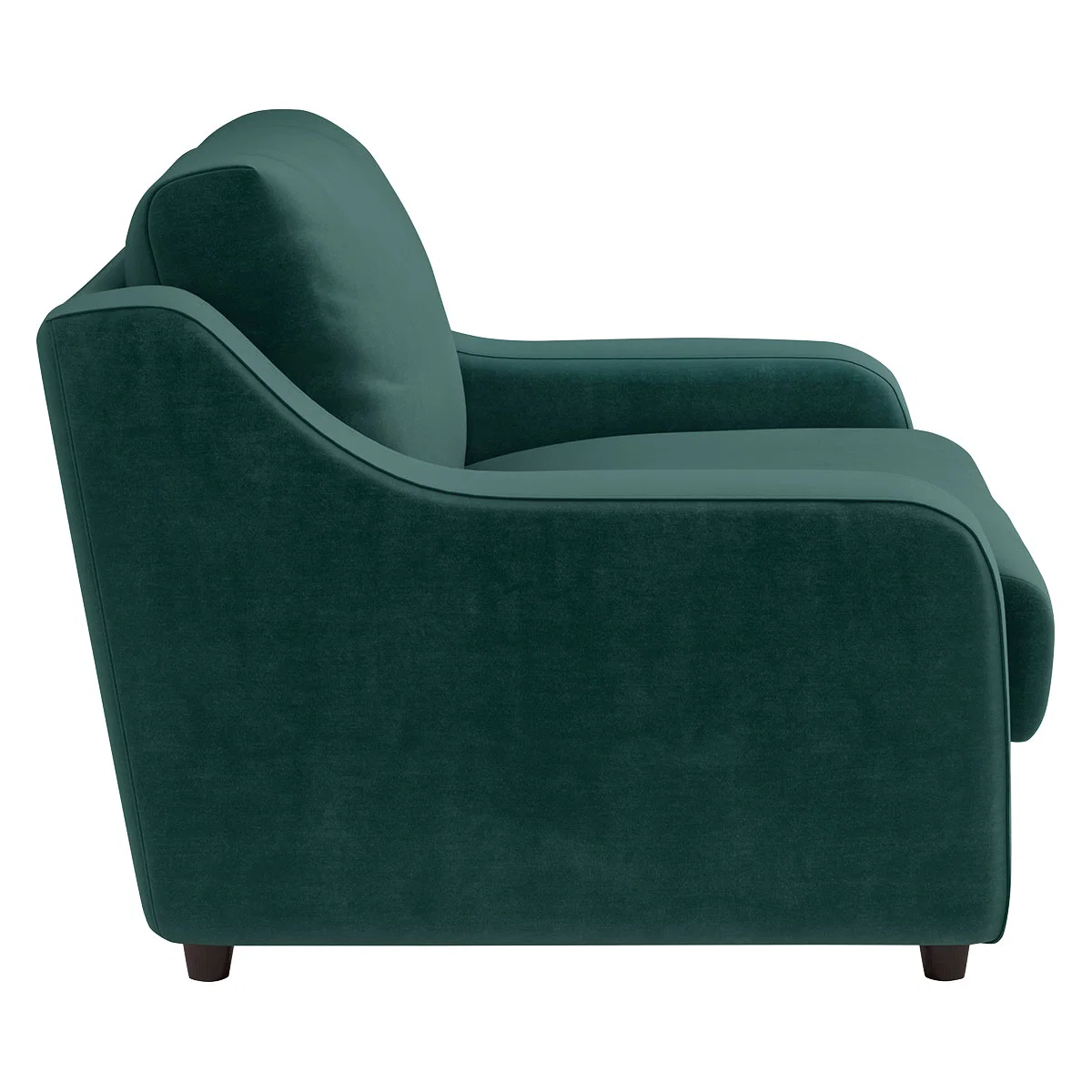 Slope Emerald Green Velvet Loveseat Sofa, Green – image 4