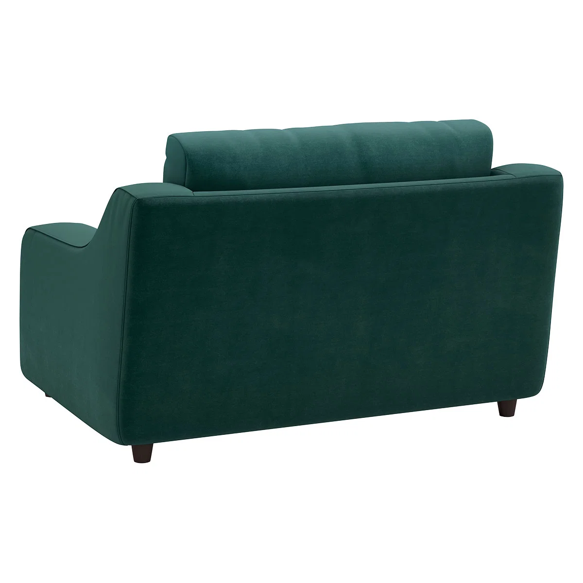 Slope Emerald Green Velvet Loveseat Sofa, Green – image 5