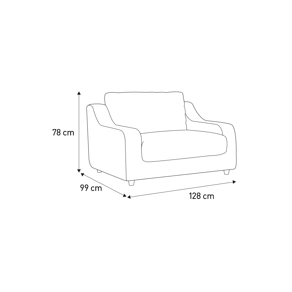 Slope Emerald Green Velvet Loveseat Sofa, Green – image 7