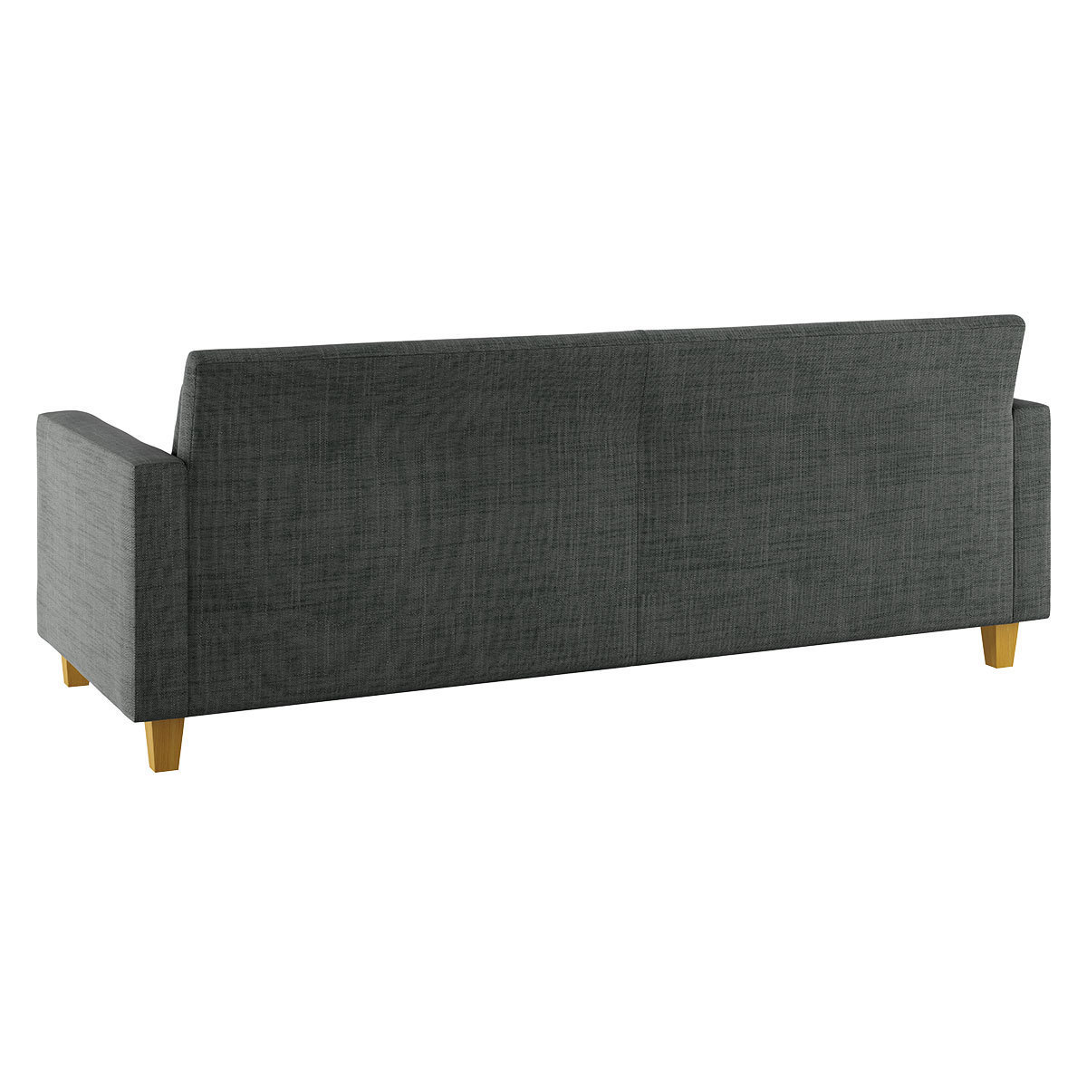 Chester Charcoal Grey Italian Woven 3 Seater Sofa, Charcoal – image 5