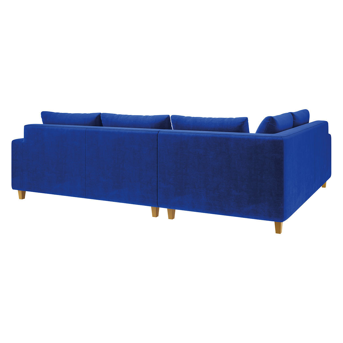 Wiltons Cobalt Blue Velvet Right Hand Corner Sofa, Blue – image 5