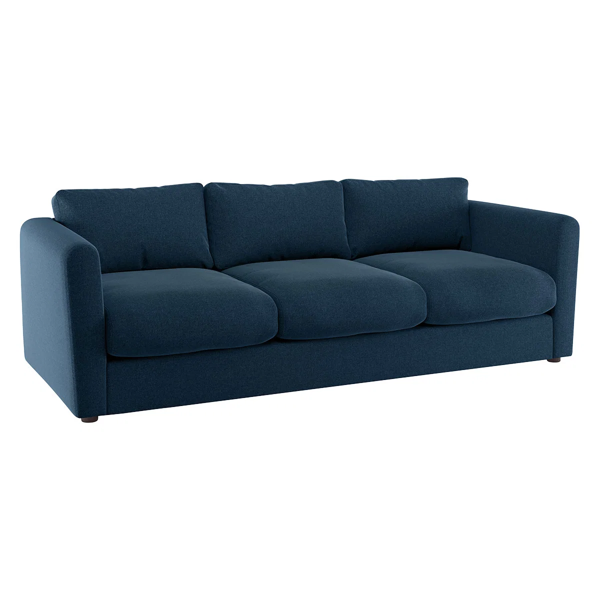 Joshua Navy Blue Wool Tweed 4 Seat Sofa, Navy – image 3
