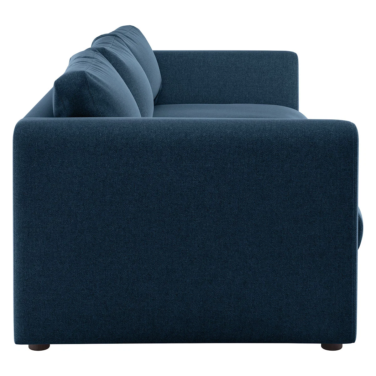 Joshua Navy Blue Wool Tweed 4 Seat Sofa, Navy – image 4