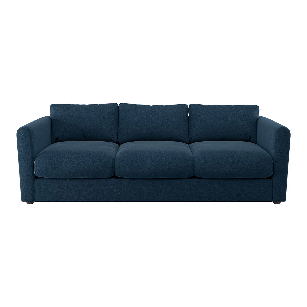 Joshua Navy Blue Wool Tweed 4 Seat Sofa, Navy – image 1