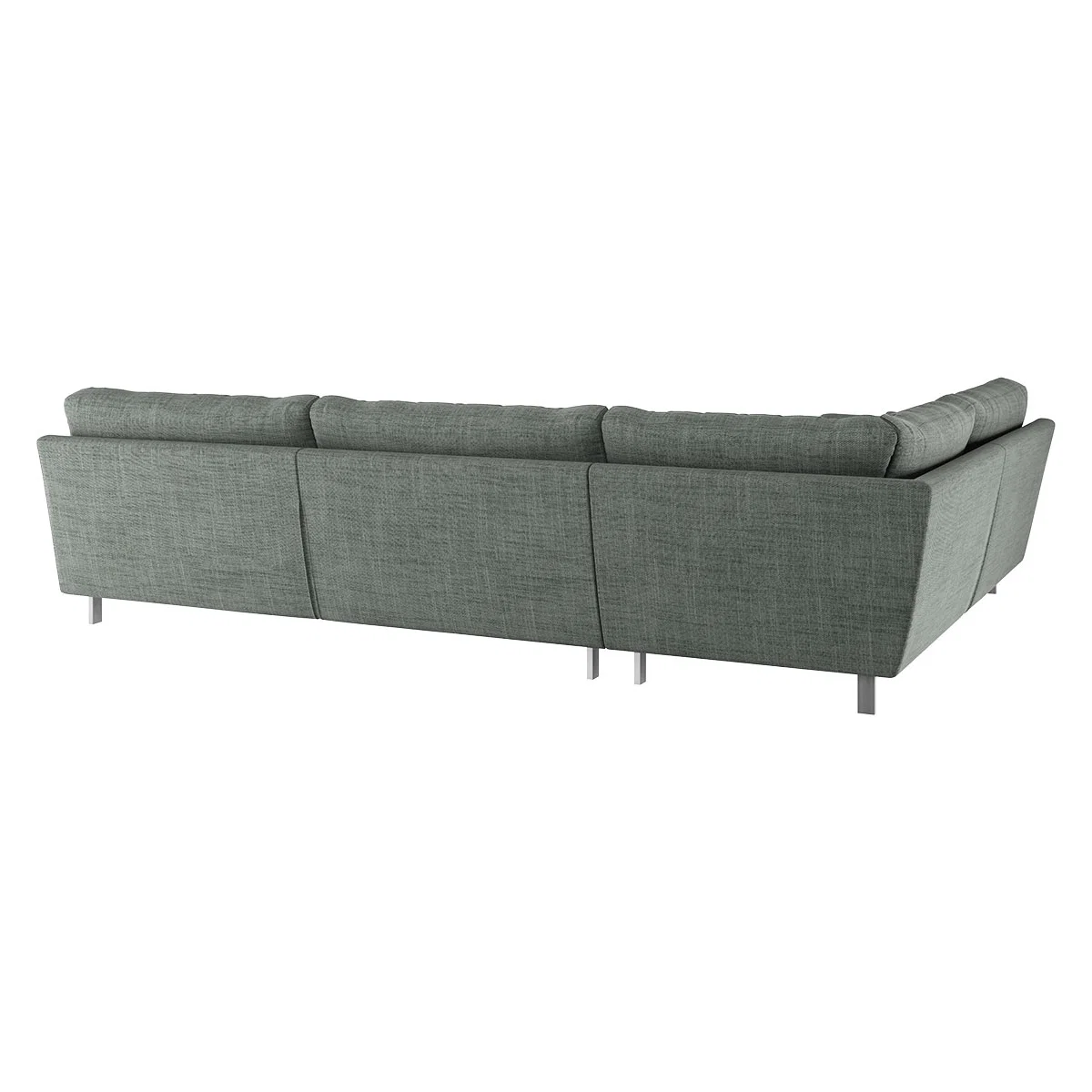 Cuscino Grey Italian Woven Right-Arm Corner Sofa, Grey – image 5
