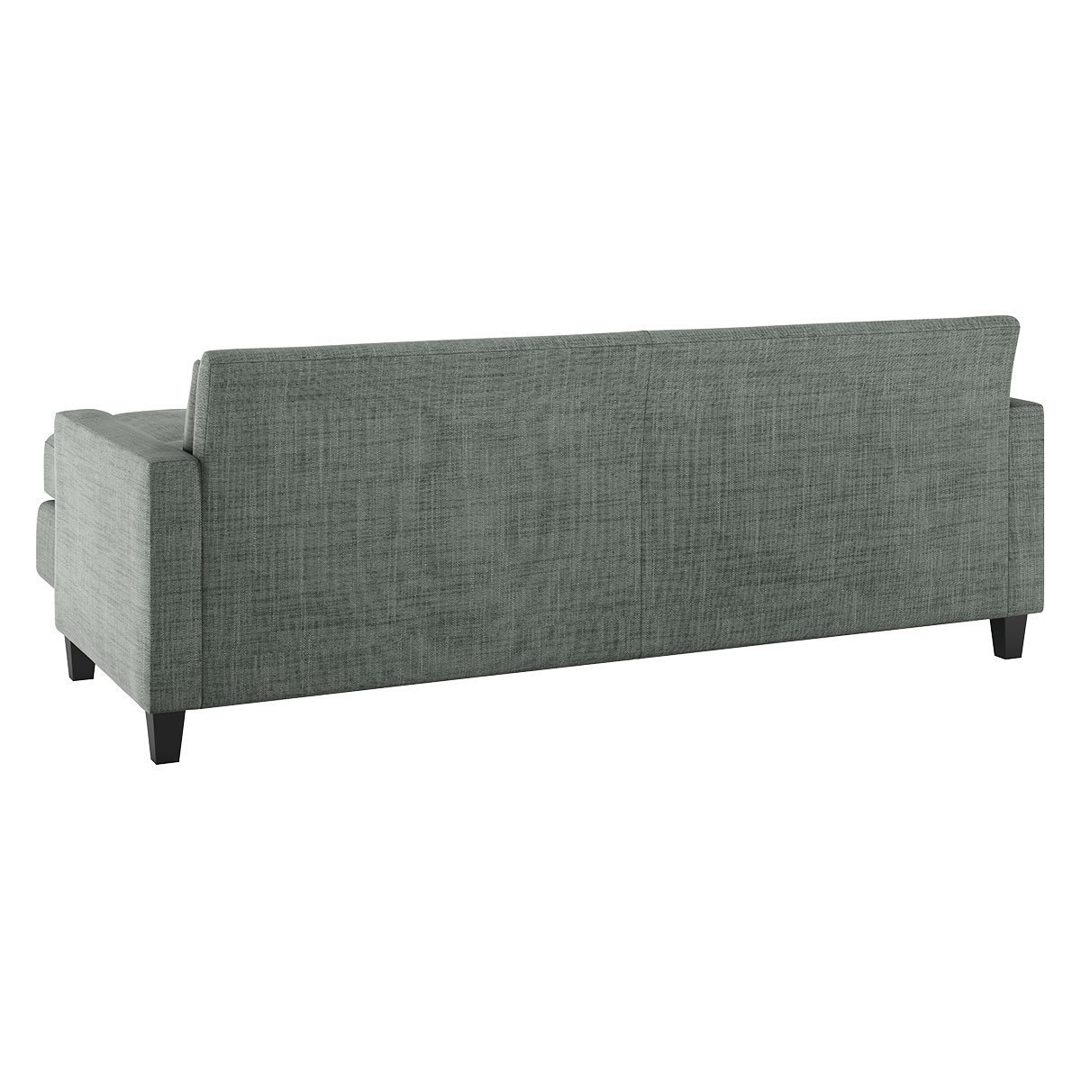 Chester Grey Italian Woven 3 Seater Chaise Sofa, Grey – image 5