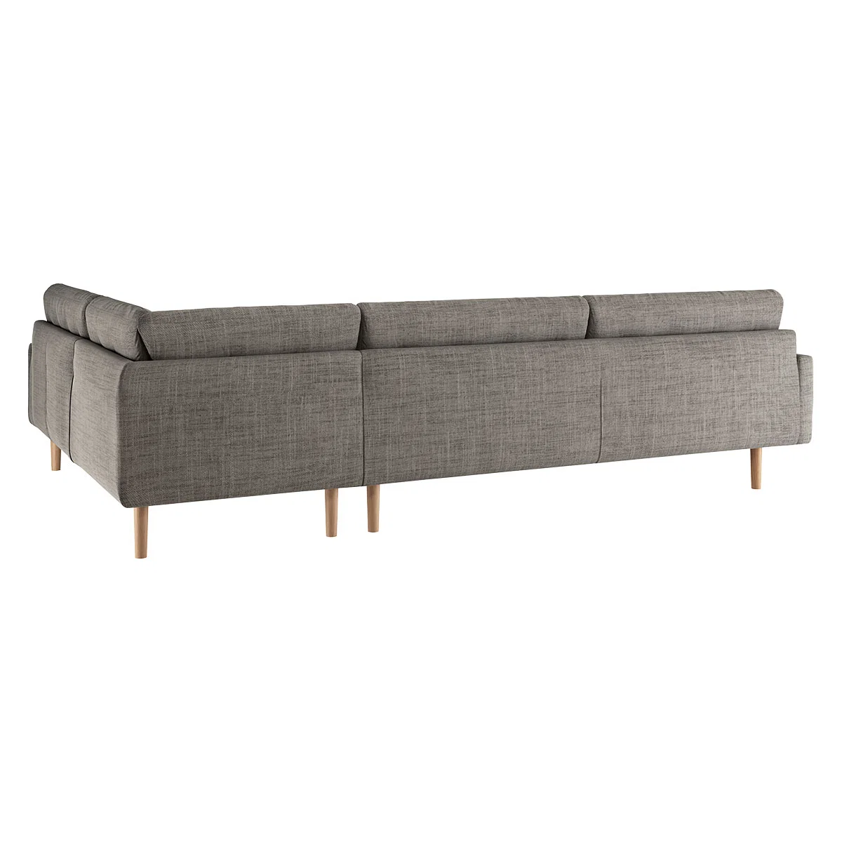 Fenner Black & White Woven Left-Hand 4 Seat Corner Sofa, Black And White – image 4